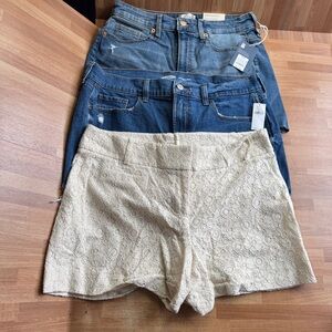 Ann Taylor, gap & universal threads shorts bundle, size 8